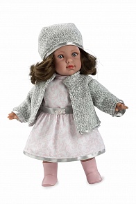 Мягкая кукла из серии Arias Elegance, смеется при нажатии на животик, в одежде, 38 см. (Arias, Т11076)